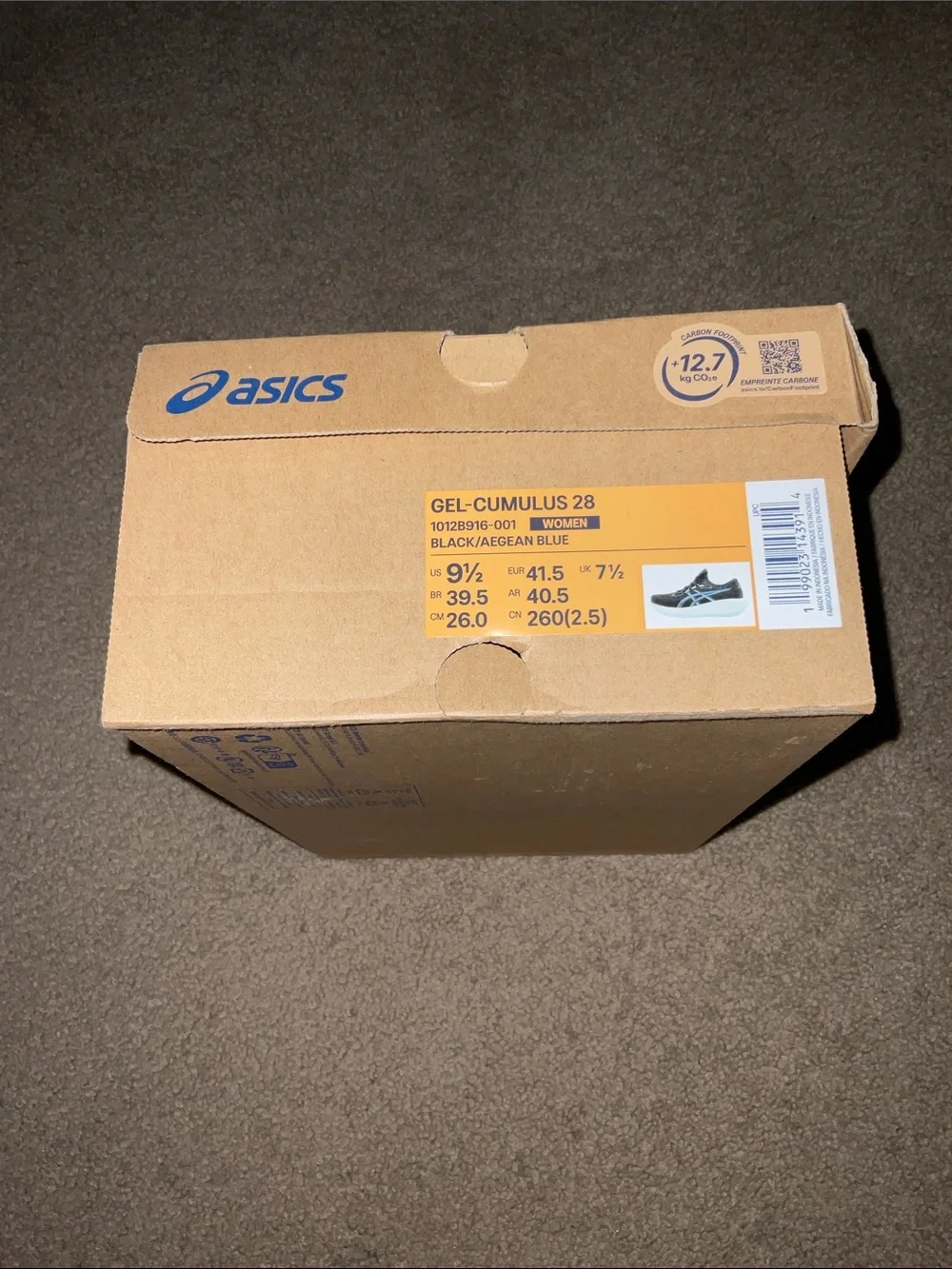Women’s ASICS Cumulus 28 size 9.5
